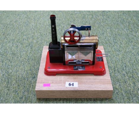 Mamod Stationary Engine on laminated wooden base 