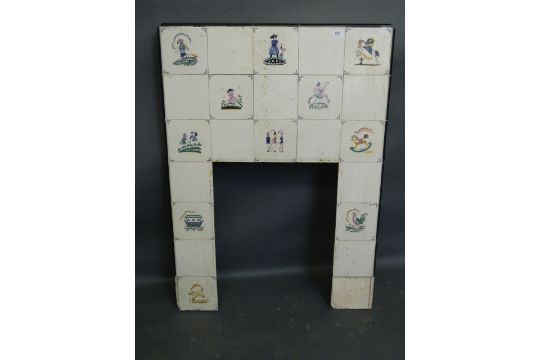 An Edwardian Fireplace With Tiles By Carter Co Decorated With