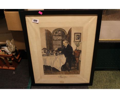 Walter Dendy Sadler (1854 - 1923) Print of Interior scene signed in Pencil and remarked
