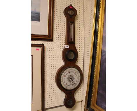 19thC Walnut Cased 19thC Barometer 