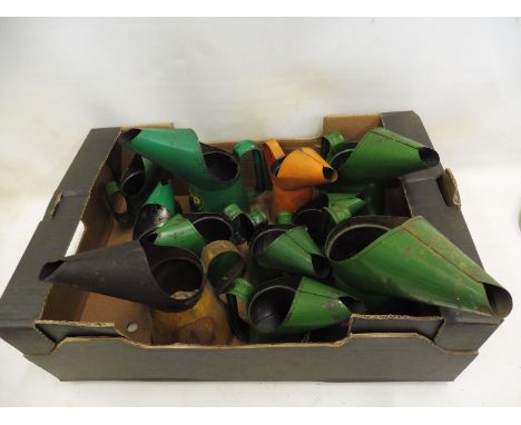 A box of oil measures to include Redline Glico and BP Anti-Frost.