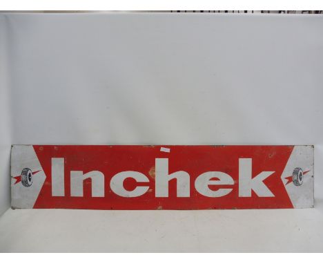 An Inchek rectangular enamel sign, 72 x 15".