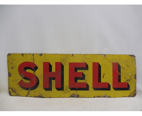 A Shell rectangular enamel sign, 54 x 18". 