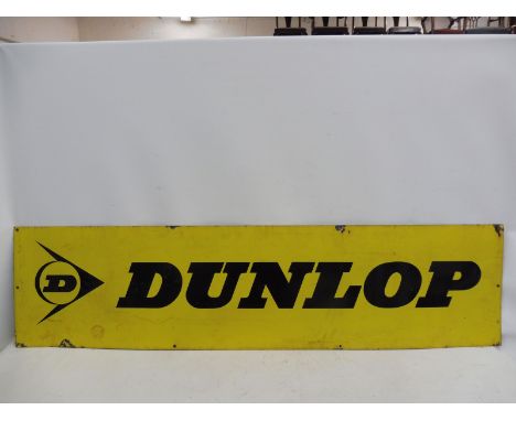 A Dunlop rectangular enamel sign, 72 x 18".