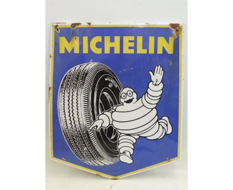 A Michelin pictorial enamel sign dated 1965, 25 1/2 x 30 1/4". 