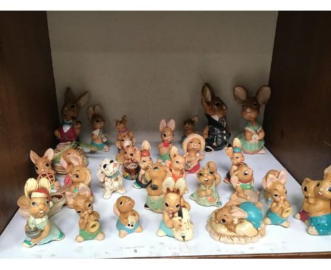SECTIONS 5 &amp; 6. A collection of approximately 43 assorted ceramic rabbits, predominantly Pendelfin examples including 'Do