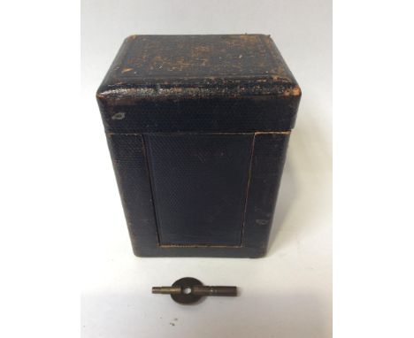 A brass carriage timepiece, retailed by Dimmers of Southsea, with spring driven movement (overwound), white enamel dial, orig