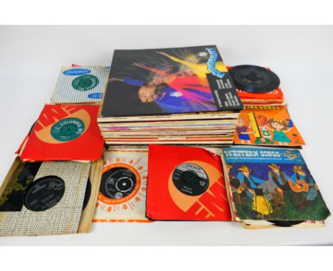 Cliff Richard - The Shadows - The Beatles - Elvis Presley. Thirty-five Vinyl Records (LPs) and Seventy 45's. Items appear in 