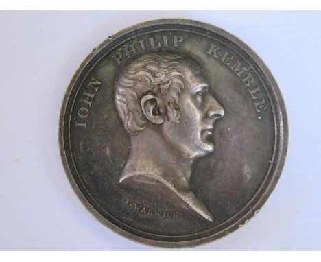 John Philip Kemble _ A Rare Commemorative Medallion of the famous actor and manager of The Theatre Royal in Covent Garden (1 