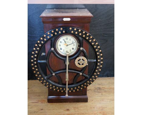 A National Time Recorder Company Clock In Machine, 90cm high 
