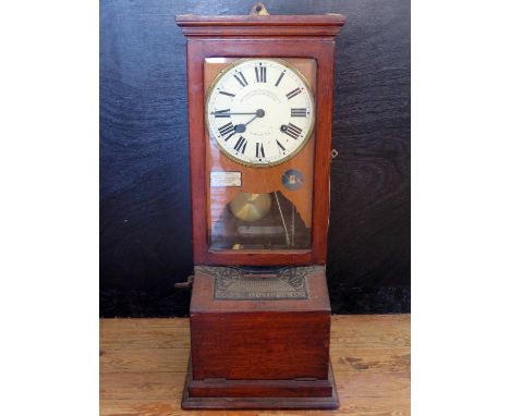 A National Time Recorder Company Clocking-In Clock 