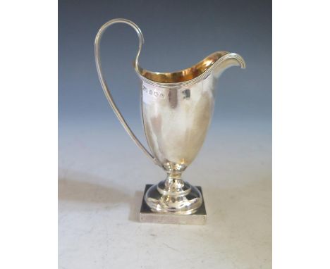 A George V Silver Helmet Shape Cream Jug, Birmingham 1912, T H Hazlewood &amp; Co., 11.5cm, 68g 