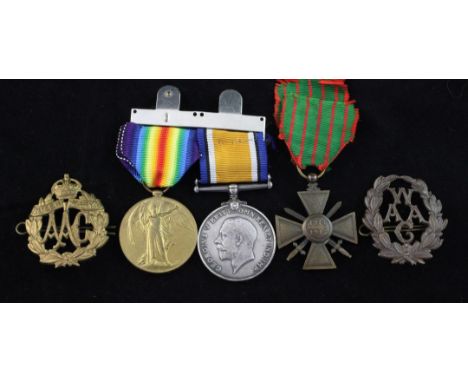 A WWI medal group to WKR Eleanor Mary Harvey, Queen Mary's Army Auxiliary Corps, comprising 1914-1918 WM and 1914-1919 VM, ac