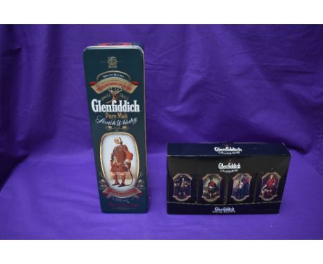 A bottle of Glenfiddich Special Old Reserve Single Malt Scotch Whisky, 70cl, 40% Vol in a Clan of the Scottish Highlands , Th