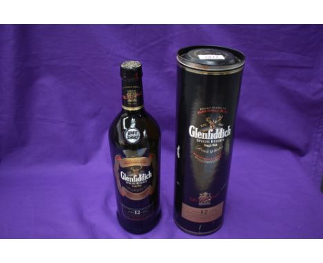 A bottle of Glenfiddich Special Reserve Single Malt Scotch Whisky, Aged 12 Years, 1 Litre, 43% Vol, in card tube
