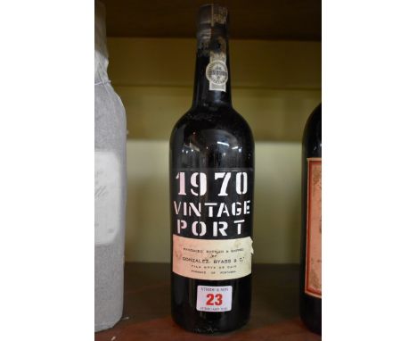 A 75cl bottle of Gonzalez Byass 1970 vintage port.&nbsp; 