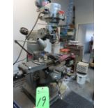 Bridgeport Series 1, 2hp Vertical Mill w/