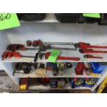 (Lot) Ridgid Pipe Threader & Cutters, Wrench