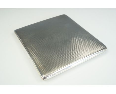 A 1960s engine turned silver cigarette case, William Neale &amp; Son Ltd (from 1909), Birmingham, 1961, 137 g