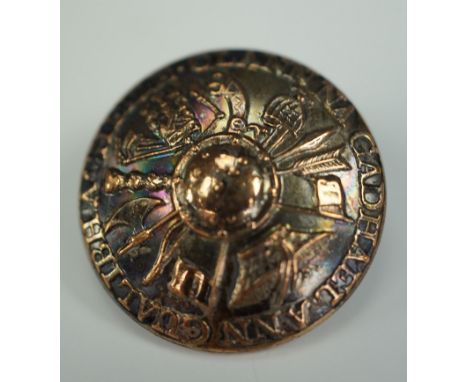A Victorian electroplate Scottish highland livery / uniform button, 22 mm