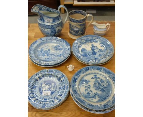 A 19thC Dresden twin handled chocolate cup and cover in a fitted lattice saucer together with a collection of late 19th/20thC