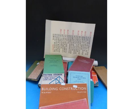 A quantity of surveying and drawing equipment, brass tools and books together with a John Ward RA exhibition poster etc.