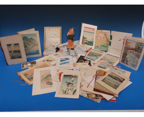 A large collection of Japanese cards, mainly addressed to Professor G R Owst, who was tutor to Prince Chichibu (Emperor's bro