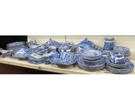 An extensive Spode "Italian" pattern dinner and tea service