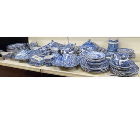 An extensive Spode "Italian" pattern dinner and tea service