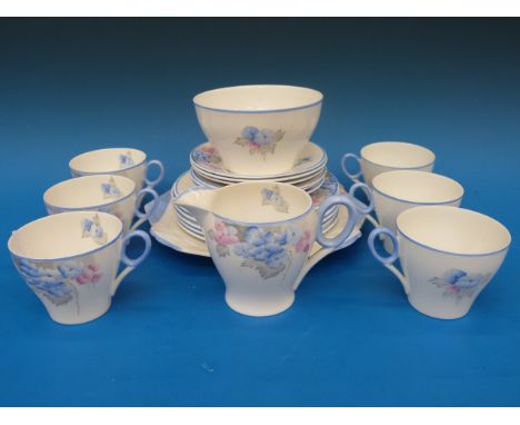 A Shelley Phlox pattern tea service