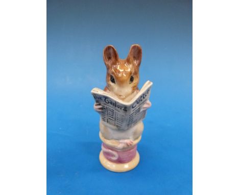 A Beswick Beatrix Potter "Tailor of Gloucester" first version BP1B gold parallel lines (1948-1954)