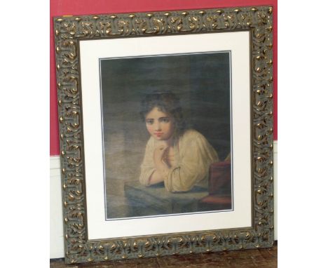 Portrait of a girl watercolour. Condition reports are not available for our Interiors Sales.