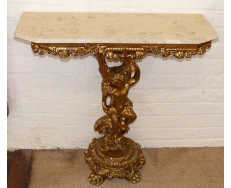 Gesso console table Condition reports are not available for our Interiors Sales.