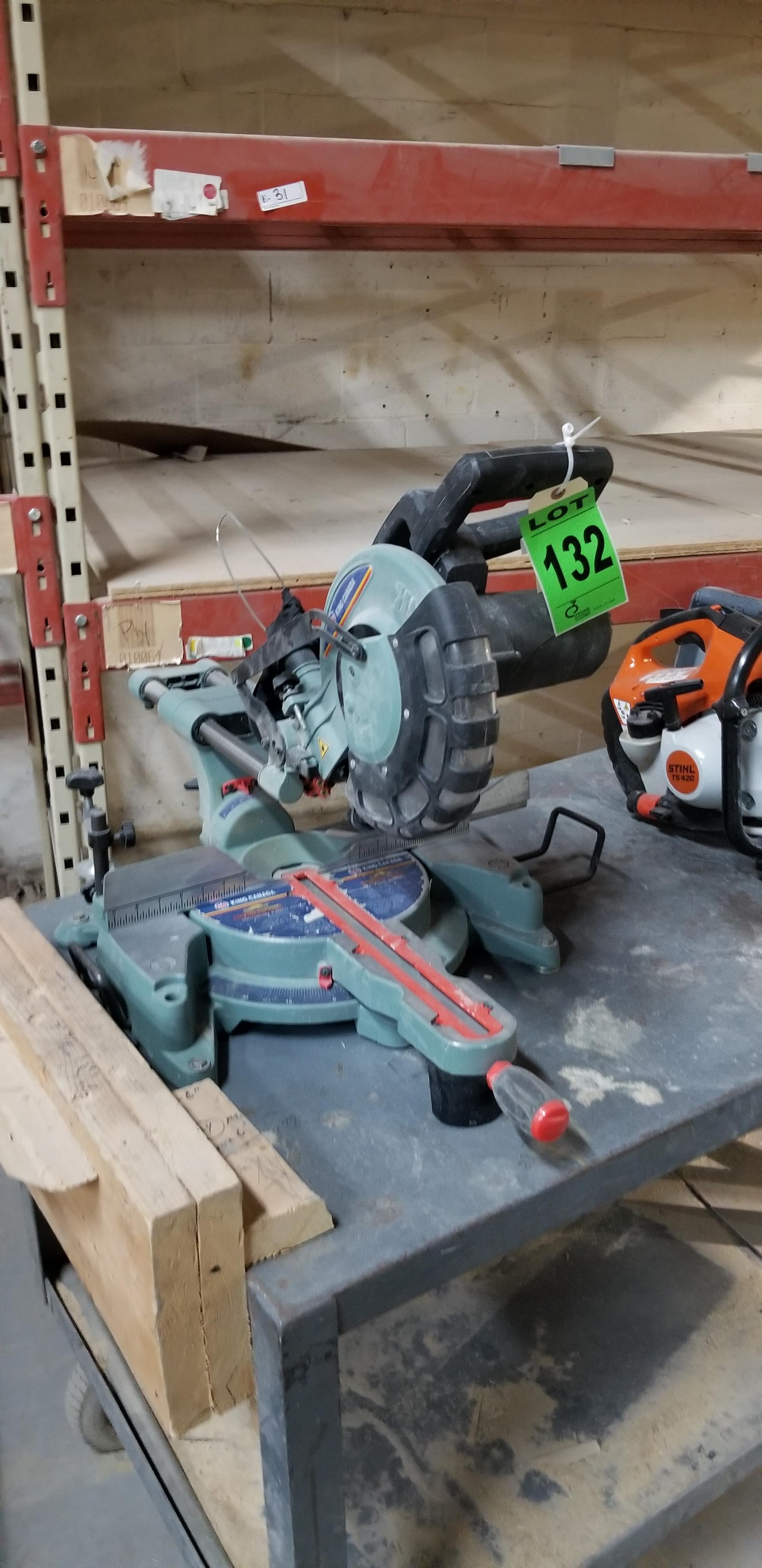 KING CANADA 10" sliding compound mitre saw with twin laser guide system