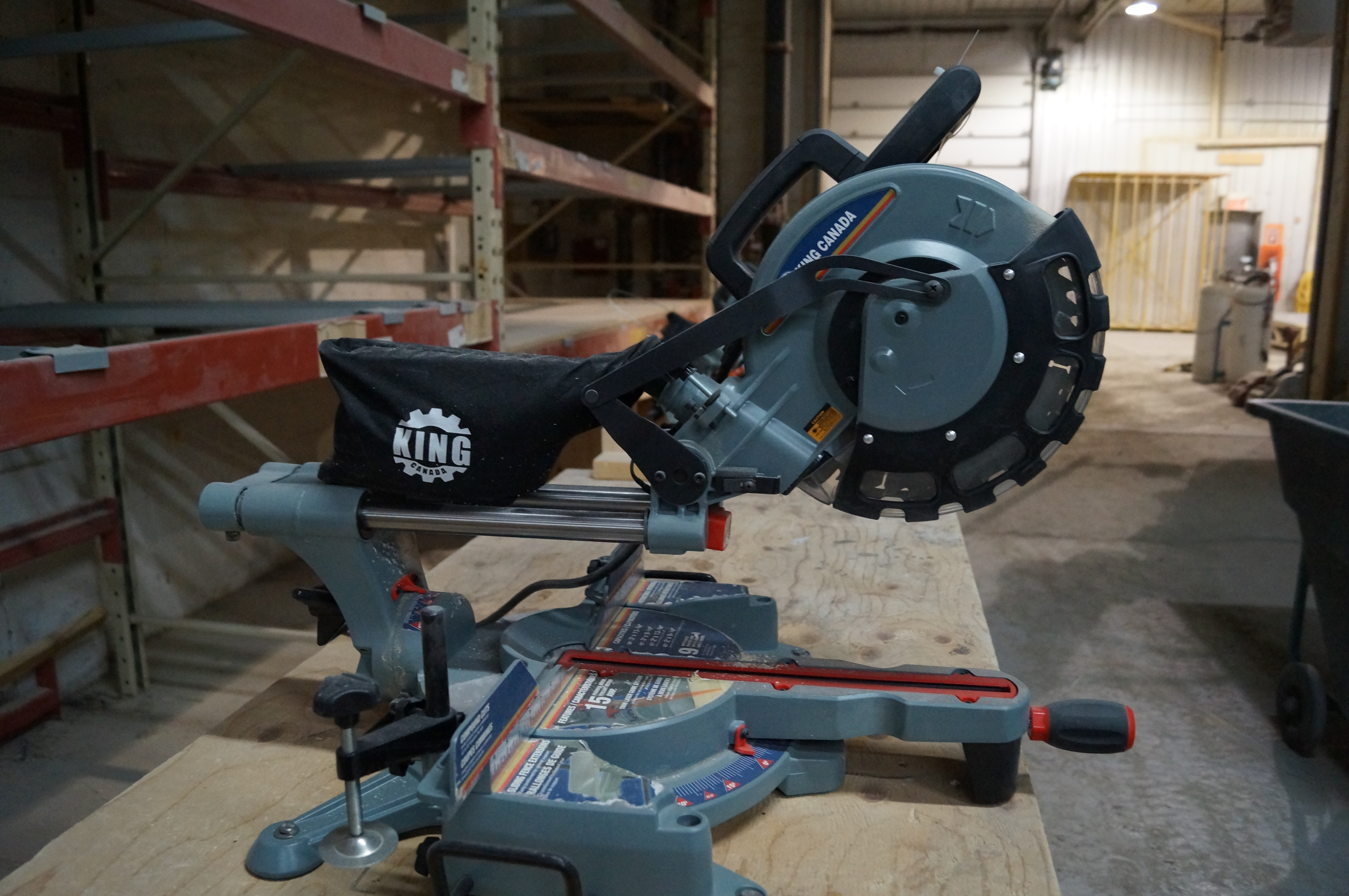 KING CANADA 10" sliding compound mitre saw with twin laser guide mod