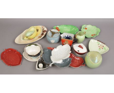 A collection of Carltonware to include dishes, vases, Haig advertising jug etc.