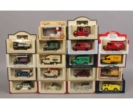 A tray of boxed Diecast model vehicles including Days gone, Lledo etc.