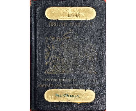 The Author's British PassportO'Flaherty (Liam) His British Passport, issued 'in lieu of Irish Free State Passport D 110907, S