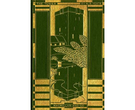 Yeats (W.B.) The Tower, 8vo L. (MacMillen & Co.) 1928, First Edn., hf. title, unopened, gilt decor pictorial olive green clot
