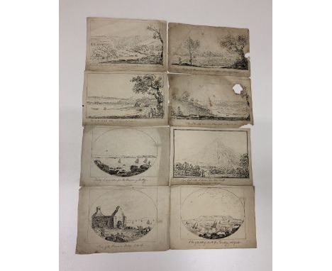 Important Late 18th Century Irish Topographical DrawingsPen & Ink Sketches: A very good group of 9 pen & ink sketches of Dubl