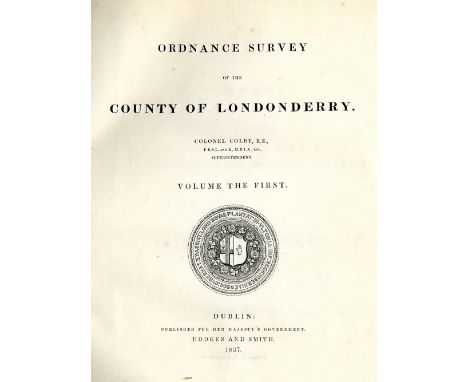 Co. Derry: Colby (Col. Thos.) Ordnance Survey of the County of Londonderry, Part I [All Published] D. 1837, First Edn., hd. c