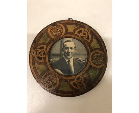 Republican Interest: [Boland (Harry)] An attractive circular Celtic design Frame with portrait of Harry Boland from U.S. news