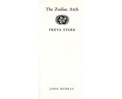 All First EditionsTravel: Stark (Freya) The Southern Gales of Arabia, L. 1936; East is West, L. 1945; Perseus in the Wind, L.