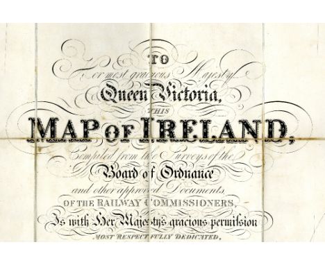 Map: Wyld (James) Map of Ireland, Compiled from the Surveys of the Board of Ordnance and other approved Documents of the Rail