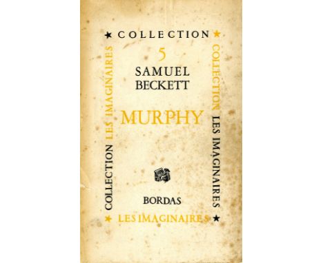 Signed Presentation CopyBeckett (Samuel). Murphy. Bordas 1947, First Edition in French, wrappers (upper wrapper loose, backst