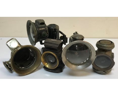 A collection of various Lucas lamps to include a "Calcia Club" lamp, 17 cm high, a "Lucia 250" lamp, 14.5 cm high, a "Club No