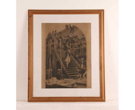After Andrew Carrick Gow R.A. (1848-1920), Farewell to Nelson, etching, 62 x 47cm, housed in a later pine frame