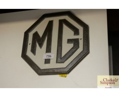 An MG plaque