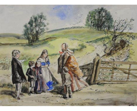 Jackanory, Gareth Floyd (b.1940), Ten original hand drawn illustrations for the Children's BBC TV Series. Various story illus