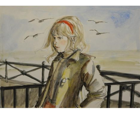 Jackanory, Gareth Floyd (b.1940), Six original hand drawn illustrations for the Children's BBC TV Series. Various story illus